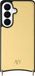 AVY Leren Hoesje geschikt voor Samsung Galaxy S26 Plus | Compatibel met MagSafe | Leather Case | Back Cover | Haakjes voor koord | Croco Geel