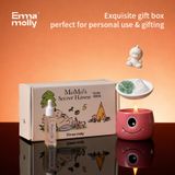 Emma Molly Coffret d'Aromathérapie Pierre en Cristal Arbre Creux MOMO (Nénuphar) (Citron/Lotus/Cèdre)