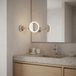 LED C4 éclairage de miroir pour salle de bain - 10,5 W, lumière blanc chaud, 256 lm, IP44, argent