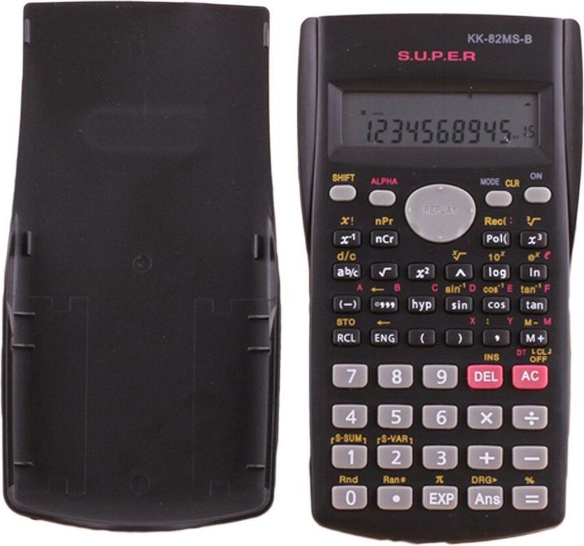WiseGoods Rekenmachine Wetenschappelijk Groot - Zwart