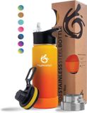 Hydro2go RVS Drinkfles 530 ml – 12u warm / 24u koud – 3 doppen – BPA-vrij – Sun