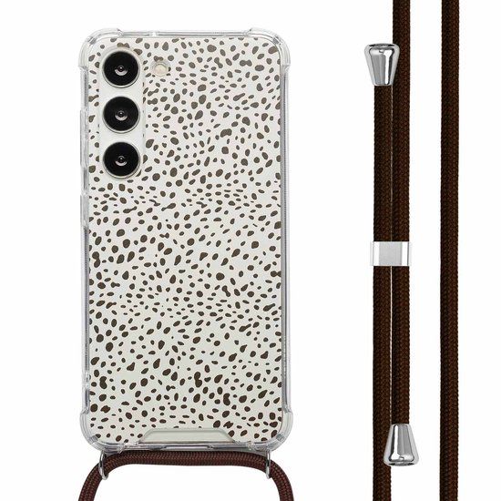 imoshion Hoesje - Geschikt voor Samsung Galaxy S23 - Design Hoesje met Koord - Desert Dots