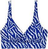 Regatta Dames zwemkleding top Paloma Brightest Blue Abstract Print Zebraprint Maat 44