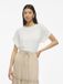 VILA Dames Korte Mouw T-Shirt effen met Crepe Patroon