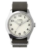 Timex Weekender TW2Y86500 Horloge - Leer - Groen - Ø 34 mm
