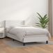 Maison Exclusive - Sommier à lattes de lit avec matelas Blanc 90x200 cm Similicuir