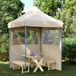 Maison Exclusive - Tente de réception pliable avec système pop-up et 2 panneaux latéraux, beige