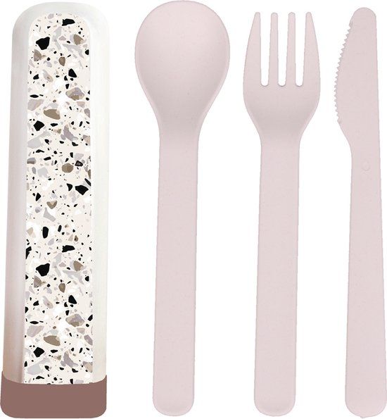 BioLoco PLA bestekset terrazzo - 16cm