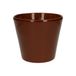 Pot de fleurs, terre cuite, brun cognac, Ø 17,5 cm
