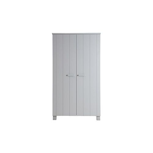 WOOOD Dennis Closet - Concrete Grey - 111x202x55 cm