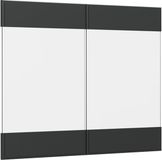 Vicco R-Line Façade de cuisine – 79.2 x 59 cm façade de meuble pour l'armoire murale en verre anthracite style champêtre