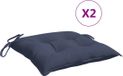 vidaXL Stoelkussens 2 st 50x50x7 cm Oxford stof marineblauw