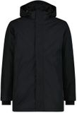 CMP Gevoerde parka met vaste capuchon voor heren, maat 56, zwart, polyester, Herfst/Winter 2025