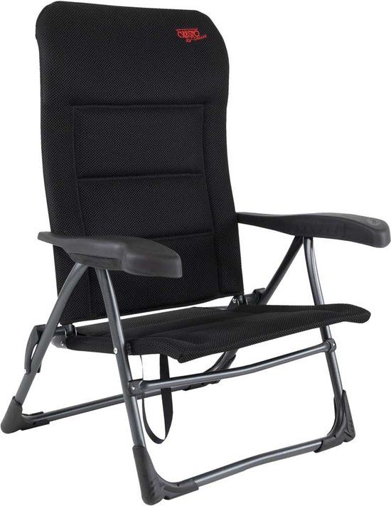 Crespo AP-205 Air-Deluxe Strandstoel - Zwart