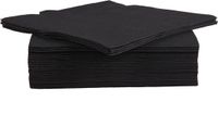 Cosy&Trendy Servet - Papier - Zwart - Set-40