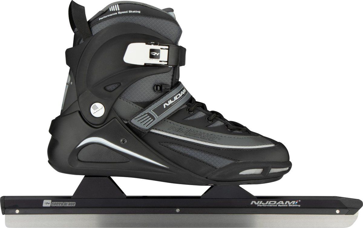 Nijdam Norenschaats - Semi-Softboot - Alu Buis - Zwart/Antraciet - 40