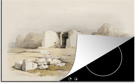 KitchenYeah® Inductie beschermer 77x51 cm - Temple of Taffeh - David Roberts - Inductie kookplaat accessoire