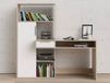 Bureau FLIRT 1 porte 1 tiroir blanc/chêne