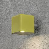 Konstsmide 7681-100 Wandlamp Geel Plastic IP54 3000K 3W 25000 uur 10x10x13cm