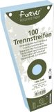 Exacompta 6x FOREVER® Pak van 100 trapezium tabstroken met perforatie 180g - 105x240mm - Lichtblauw - 13515E