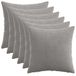 vidaXL - Kussensloop - 6 pcs - HEERLEN - Lichtgrijs - 40 x 40 cm - corduroy
