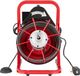 Latios Rioolreinigingsmachine - Elektrische Ontstopper - Rioolveer 15 m x 9,5 mm - Vermogen 250 W - Handmatige Aanvoer - Luchtbediend Voetpedaal - Vier Snijmessen - Voor 50–100 mm Buizen