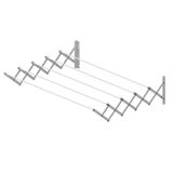 Cuncial - Uitschuifbaar wanddroogrek 160 cm