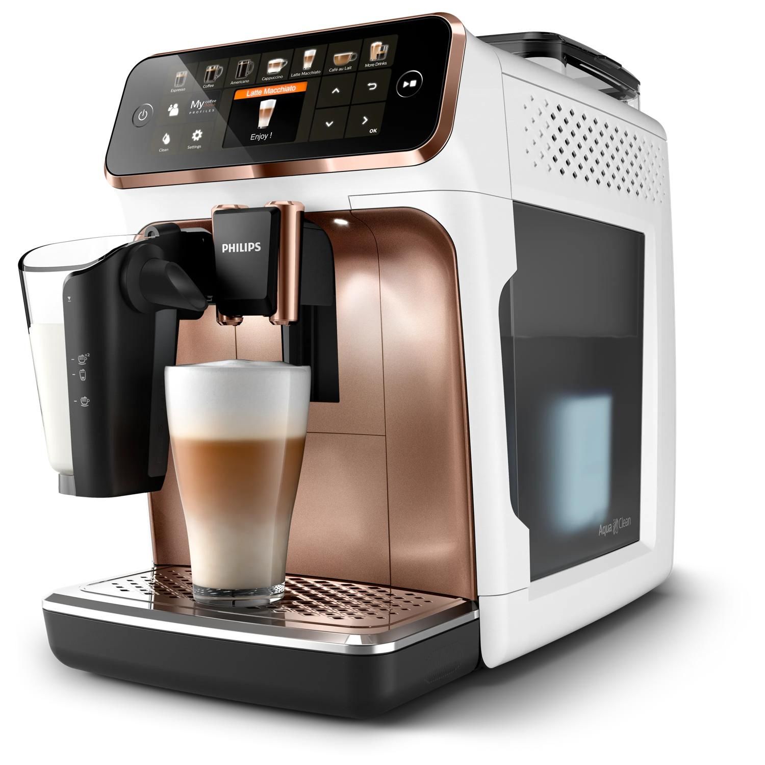 Philips EP5443/70R1 - Volautomatische Espressomachine - 1.8L - Zwart/Bruin/Wit