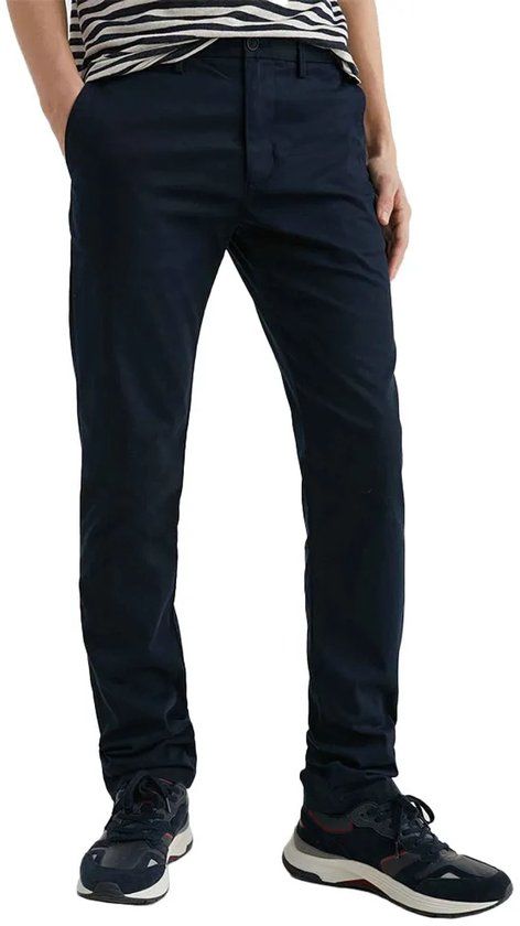 Tommy Hilfiger Denton Straight Fit Chino Met Steekzakken