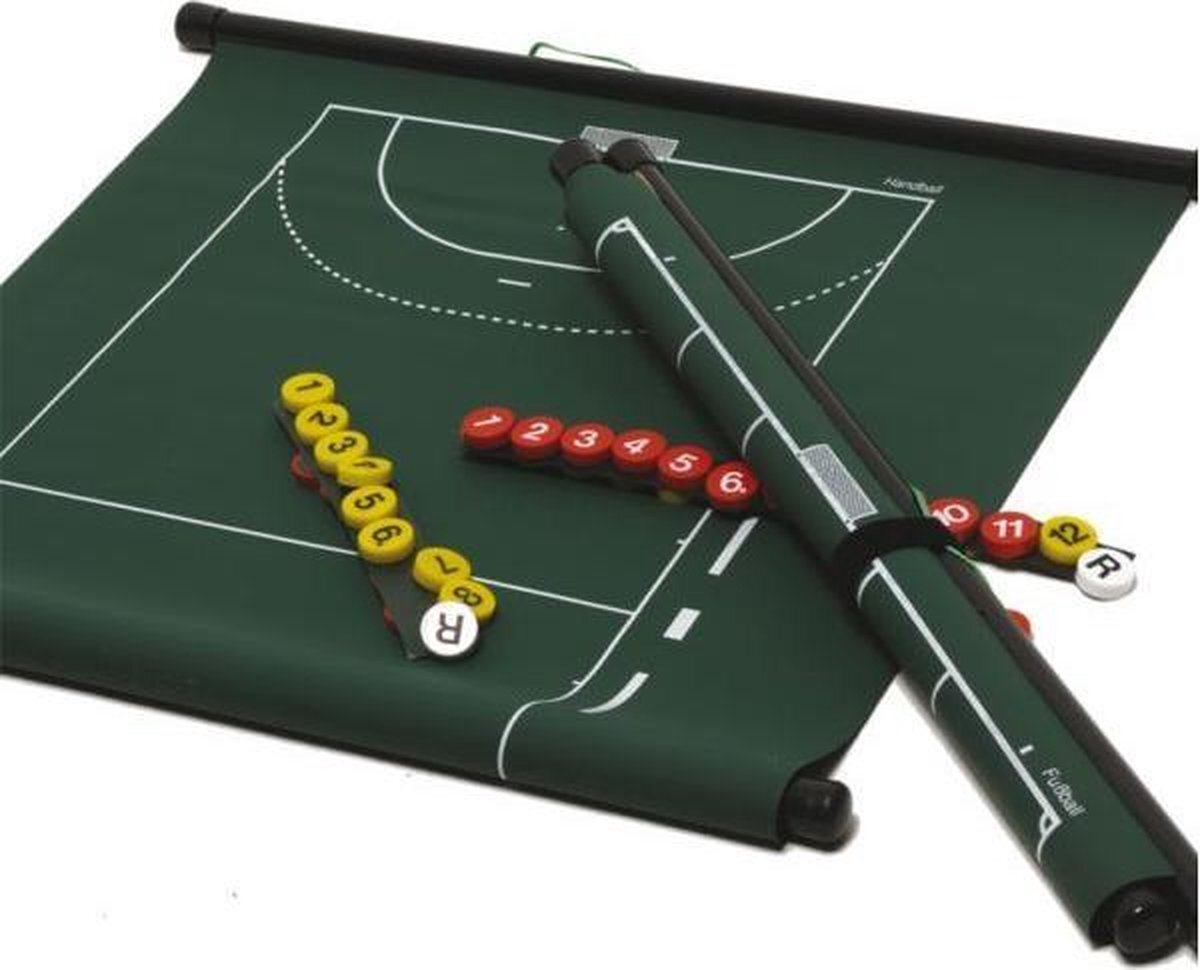 Sportec Oprolbaar Magnetisch Voetbal Coachbord 52 X 74 Cm