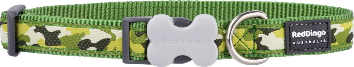 Red Dingo Halsband Hond 15mm 24-36cm DC-CF-GR-15