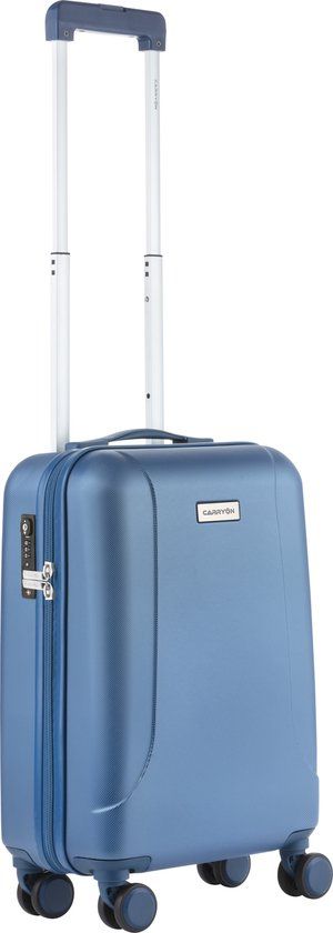 CarryOn Skyhopper Handbagage Koffer 55cm - Blauw - Hardcase Trolley met TSA-slot - 32L