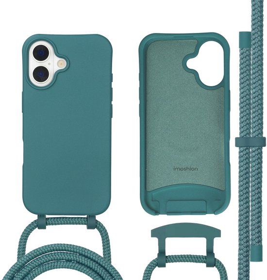 imoshion Color Backcover met afneembaar koord met MagSafe voor de Apple iPhone 17 - Donkergroen