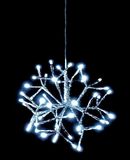 WatioWave 5 m lichtsnoer met sterren, 48 leds, koudwit