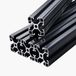 VEVOR Set de 4 600 mm T-slot 4040 profilé en aluminium, rail linéaire anodisé norme européenne, profilé à fentes pour imprimantes 3D, machines CNC, bricolage, gravure laser, noir