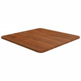 VidaXL Tafelblad vierkant 50x50x1,5cm behandeld eiken donkerbruin