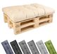 Garronda coussin de palette 120x80 cm 12 cm déperlant résistant aux UV et à l'eau pour banquette palette GD-0252 Cappuccino