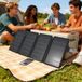 Chargeur Solaire Pliant 36 W, Panneau Solaire Portable, Ports USB-C et USB-A, Étanchéité IP67, 89,8 x 27,9 x 1 cm, Gris