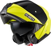 FC-Moto G-362S Opklapbare helm - Neongeel - Maat L
