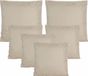 Anna's Collection Bank/tuin kussens set - binnen/buiten - 6x stuks - beige/taupe