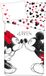 Disney Mickey & Minnie Mouse Dekbedovertrek love - Eenpersoons - 140 x 200 cm - Katoen