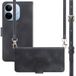 imoshion Étui portefeuille avec cordon pour le Xiaomi Redmi Note 17 Pro - Noir