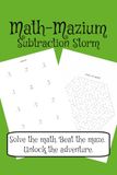 Math-Mazium Subtraction Storm Math Adventure Workbook