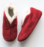 Bernardino - Spaanse kinder sloffen - rood - Gevoerd - Suede/wol - De enige echte 35