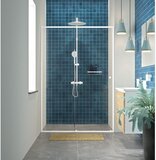 Sealskin get wet Contour Schuifdeur voor nis 120x200 cm, 6 mm helder veiligheidsglas Mat wit CD121206025100