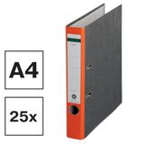 Centra Standaard mappen, wolkenmarmer, verpakking van 25 stuks, recycling, blauwe engel, LGA-certificaat, A4, 5,2 cm breed, tot 350 vellen (80 g/m²), randbescherming, gripgat, oranje, 221126