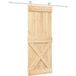 Vidaxl Porte coulissante 80 x 210 cm bois de pin massif (non traité)