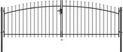 vidaXL Dubbele deur hekpoort Woerden met speerpunt 400x199,5 cm