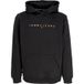 Lineaire Or Sweat à capuche pour hommes Noir