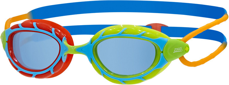 Zoggs Predator Goggles Kids, red green/blue orange/tint